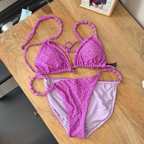 Vix Lyra Beads Triangle Top + Bottom Bikini - Picture 7 of 7